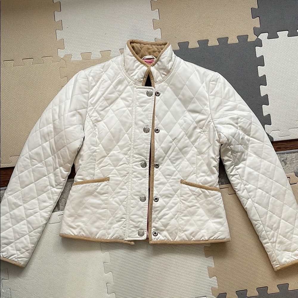 Authentic Vintage Coach White Quilted Jacket